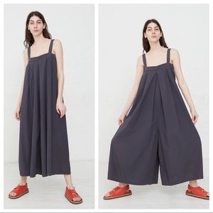 Black Crane Wide Leg Jumper Jumpsuit